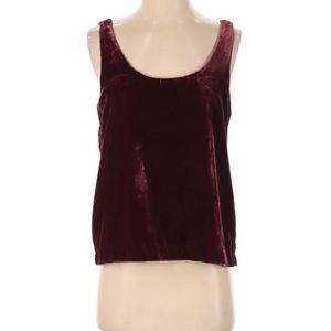 J Crew Velvet Sleeveless Blouse